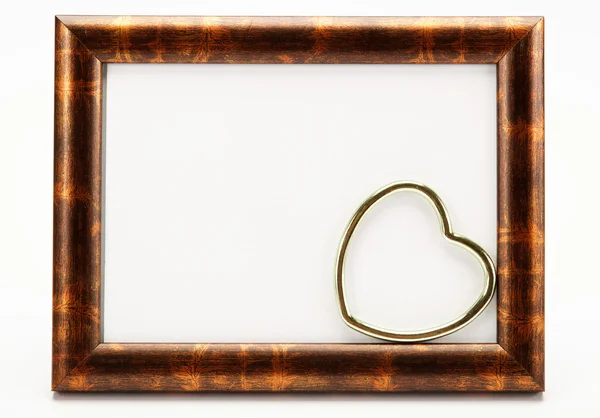 Frame with hearts on a white background — Stock Photo, Image