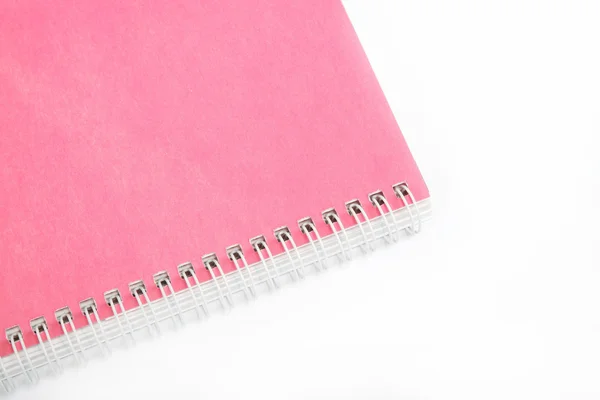 Rosa färg följenoten bok. — Stockfoto