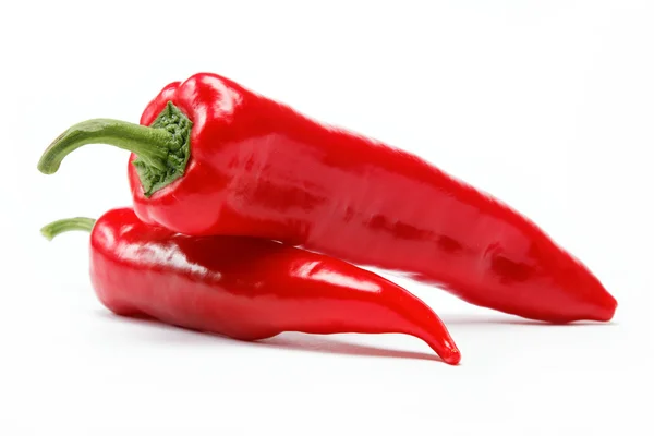 Hälsosam mat. färska grönsaker. paprika på vit bakgrund. — Stockfoto