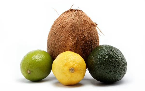 Plody izolovaných na bílém pozadí. — Stock fotografie
