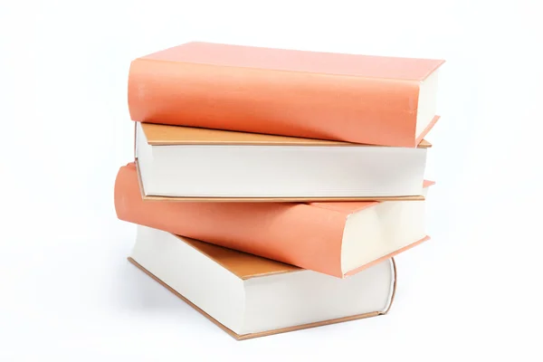 stock image A stack of books on a white background.