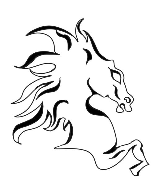 Дикая лошадь — стоковый вектор