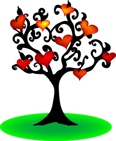 Árvore do amor —  Vetores de Stock