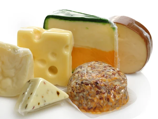 Асортимент сирів — стокове фото