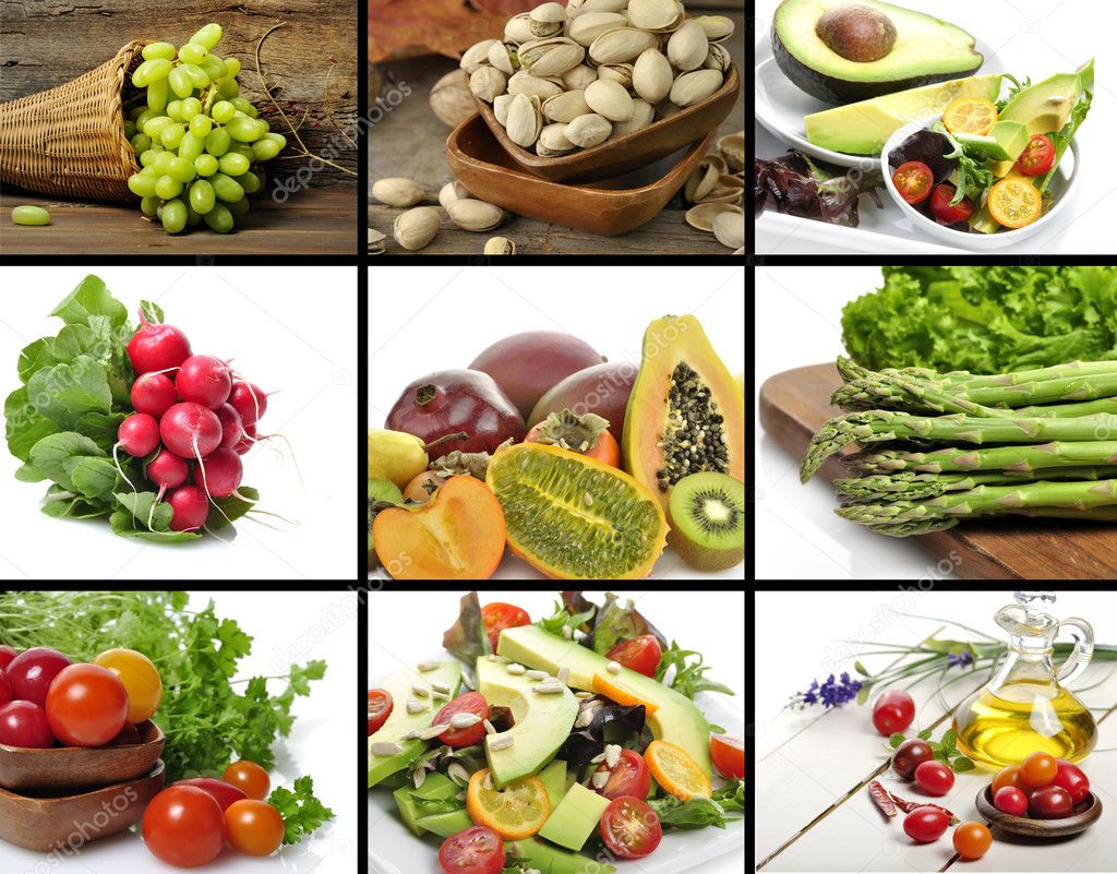 Collage De Alimentos Saludables