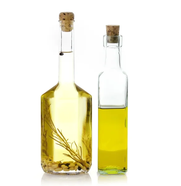 Botellas de aceite de cocina — Foto de Stock