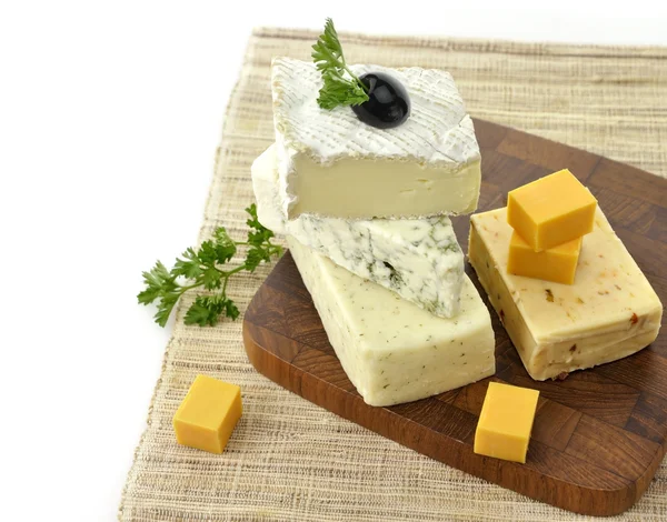 Sortiment av ost — Stockfoto