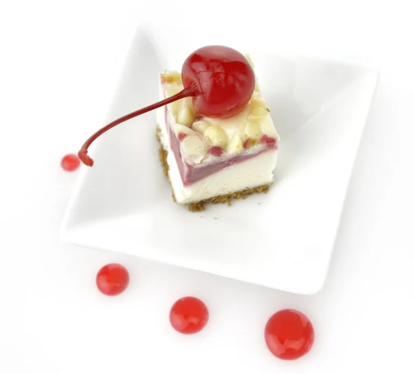 Cherry Cheesecake — Stock Photo, Image