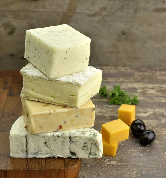 Assortimento di formaggi — Foto Stock