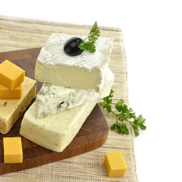 Sortiment av ost — Stockfoto