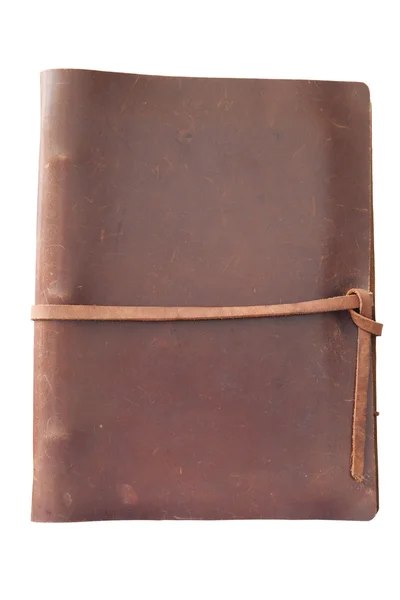 Housse de livre en cuir antique — Photo