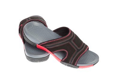 Flip flop veya sandalet üzerine beyaz izole