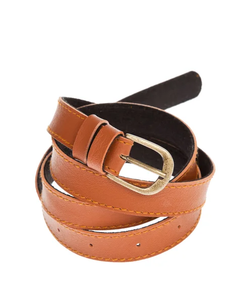 Leather brown belt — Stock Photo, Image