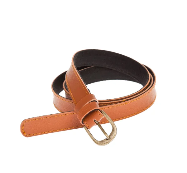 Leather brown belt — Stock Photo, Image