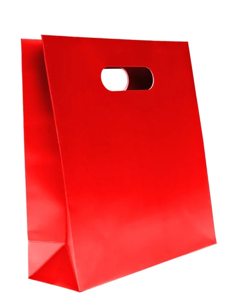 Saco de compras, cor vermelha — Fotografia de Stock