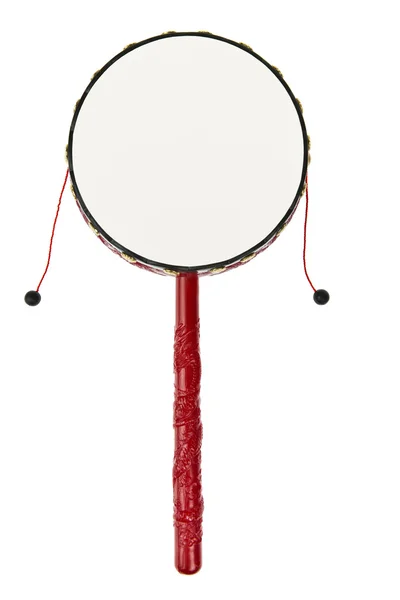 Традиционный китайский ручной барабан — стоковое фото