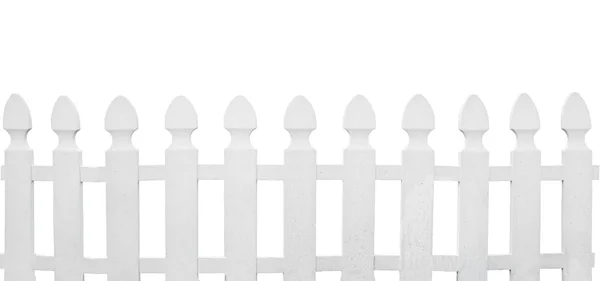 White fence isolated on white background — Stock Photo, Image