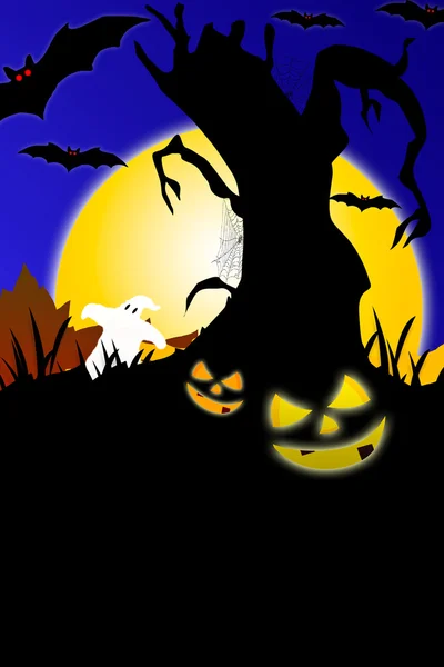 Halloween night background — Stock Photo, Image