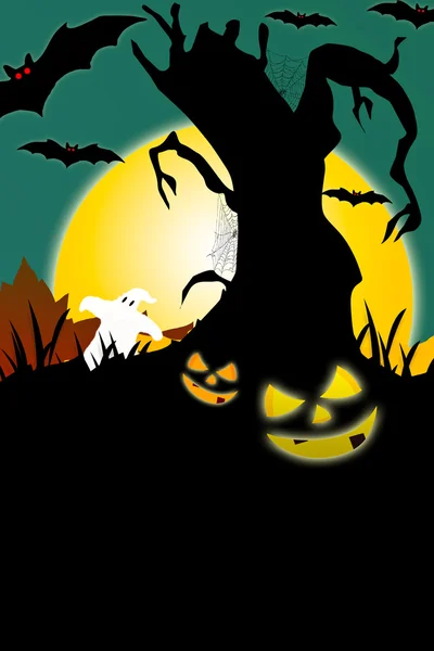 Halloween night background — Stock Photo, Image