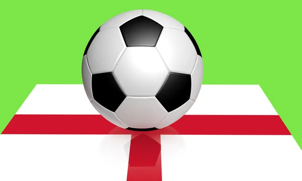 Euro 2012 piłka nożna i Anglii flaga — Zdjęcie stockowe