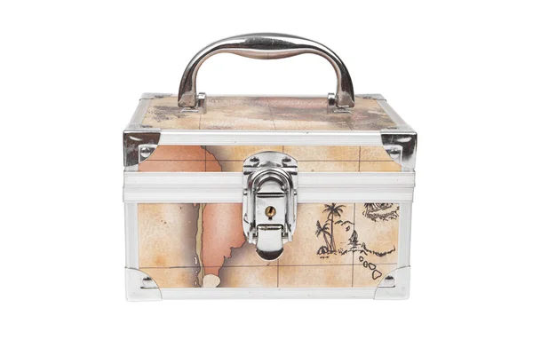 Stål liten resväska med lås — Stockfoto