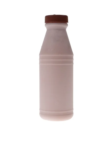 Butelka świeże mleko czekoladowe — Zdjęcie stockowe