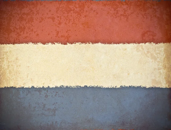 Hollanda bayrağı geçmişi olan eski bir grunge kağıt — Stok fotoğraf