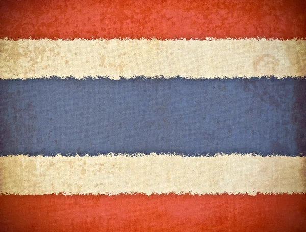 Gamla grunge paper med thailand flagga bakgrund — Stockfoto