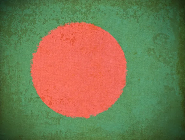 Старая гранж-бумага на фоне флага Бангладеш — стоковое фото