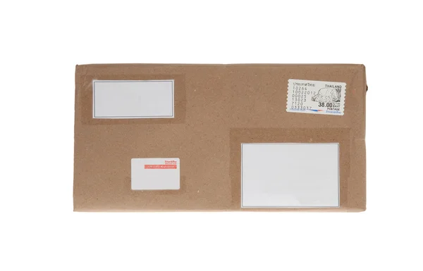 Caixa marrom com espaço de cópia para o transporte — Fotografia de Stock