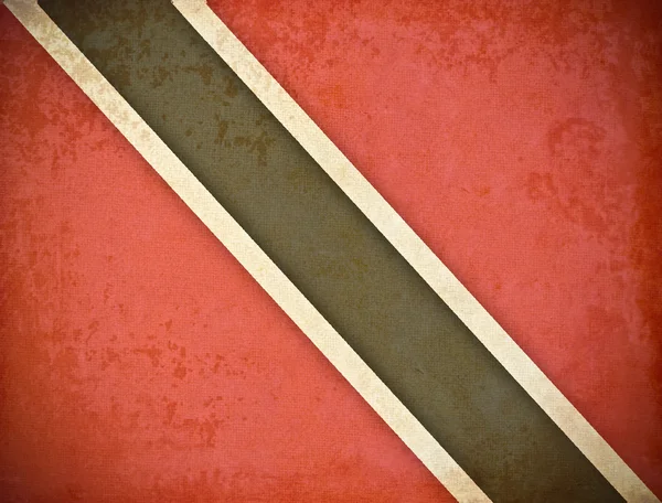 트리니다드 토바고의 국기 배경으로 오래 된 그런 지 종이 — 스톡 사진