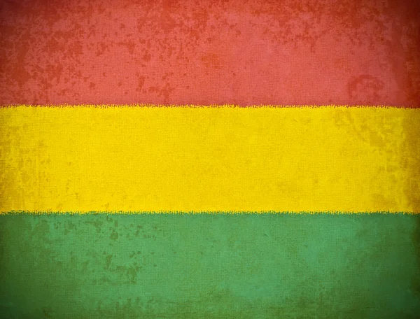 Papel grunge velho com fundo bandeira da Bolívia — Fotografia de Stock