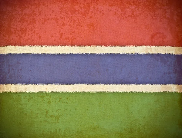 Altes Grunge-Papier mit Gambia-Flagge Hintergrund — Stockfoto