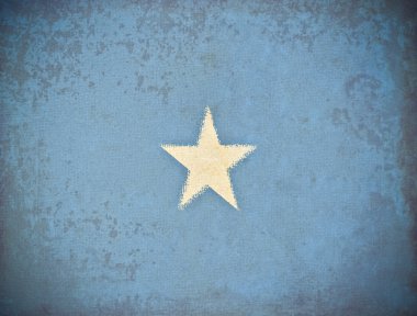 Somali bayrağı geçmişi olan eski bir grunge kağıt