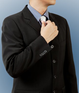 Business man in suit and tie clipart