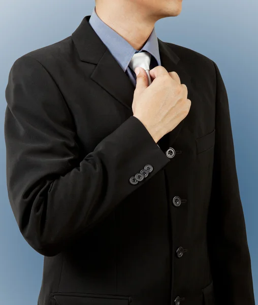 Homem de negócios de terno e gravata — Fotografia de Stock