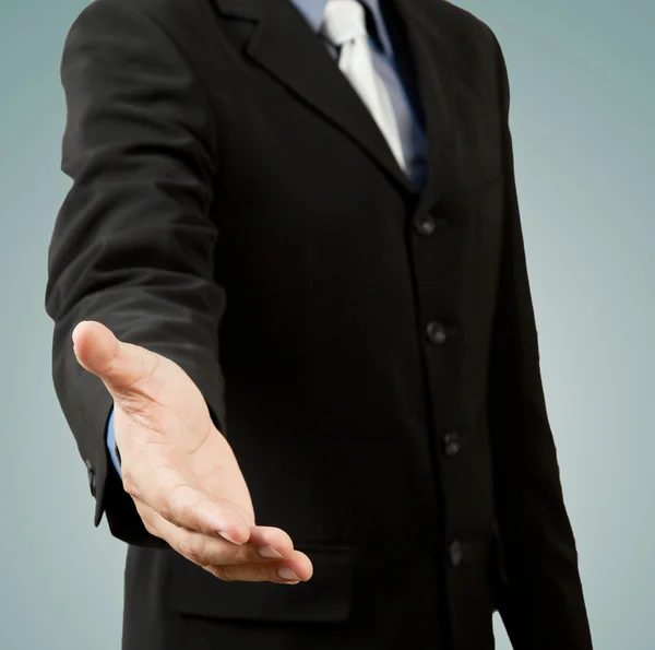 Succesvolle zakenman, gebaren handdruk — Stockfoto