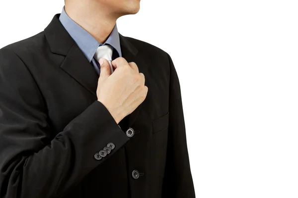 stock image Business man in suit and tie