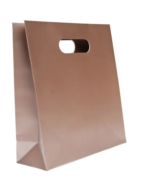 Alışveriş çantası, çikolata rengi — Stok fotoğraf