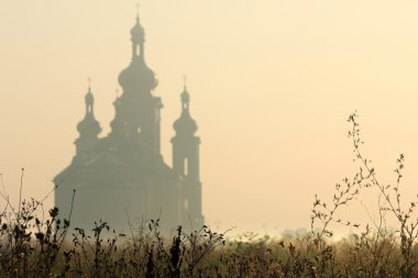 Silhouette of Roman Catholic church clipart