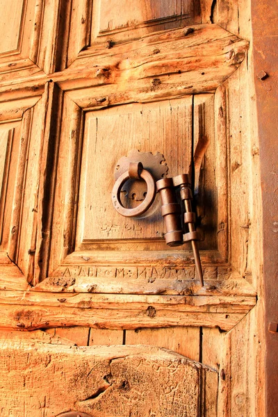 Porta para o templo do Santo Sepulcro (detalhe ) — Fotografia de Stock
