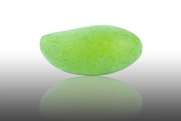 Plastic Green mango reflection form Thailand — Stock Photo, Image