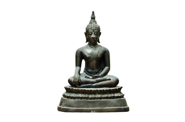 stock image Old Buddha statue isolated