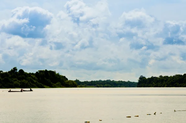 stock image Fisherman and river in Thailand