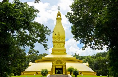 Gold temple in Wat nong pah pong in Thailand