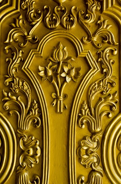 stock image Gold lotus door in Thailand's temple