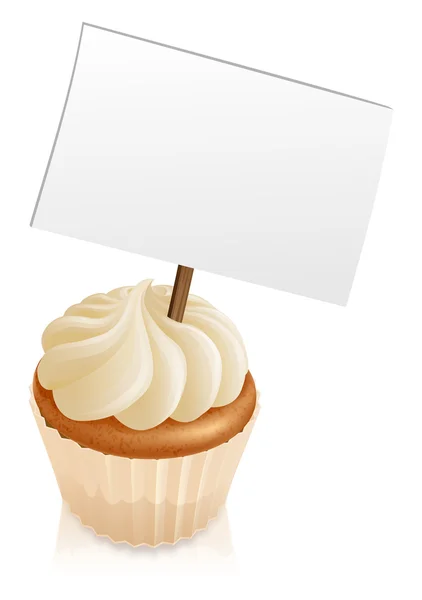 Cupcake sign — Stock Vector