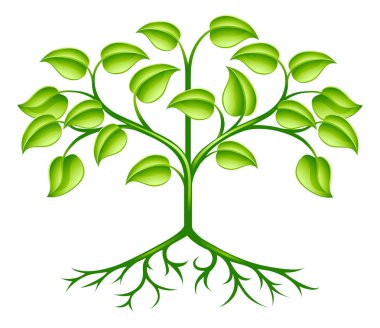 Stylised tree design clipart