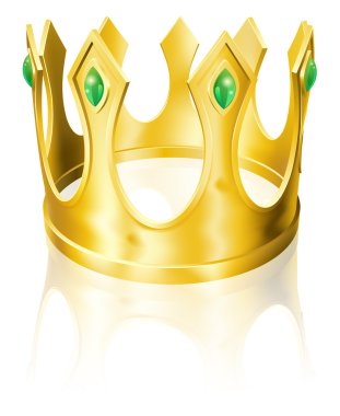 Gold crown illustration clipart