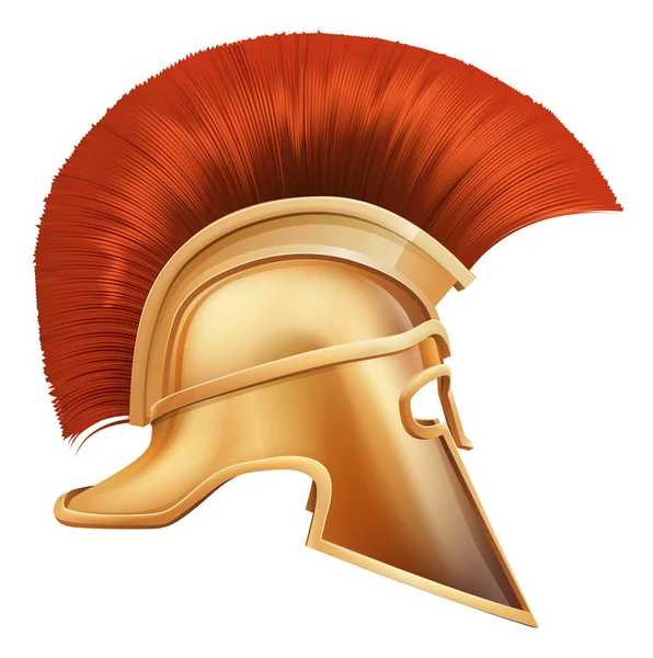 Spartan helmet illustration — Stock Vector